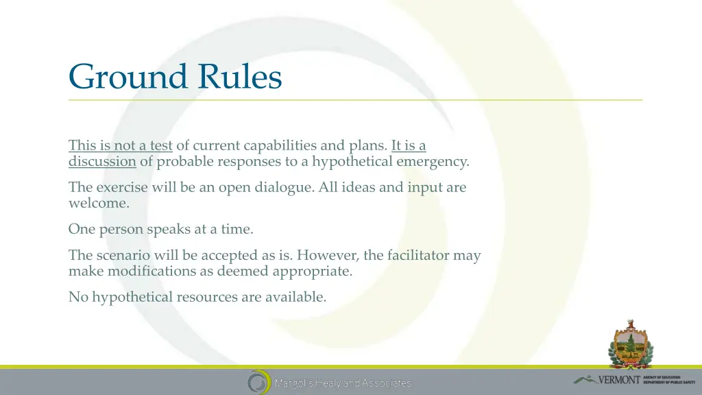 ground rules