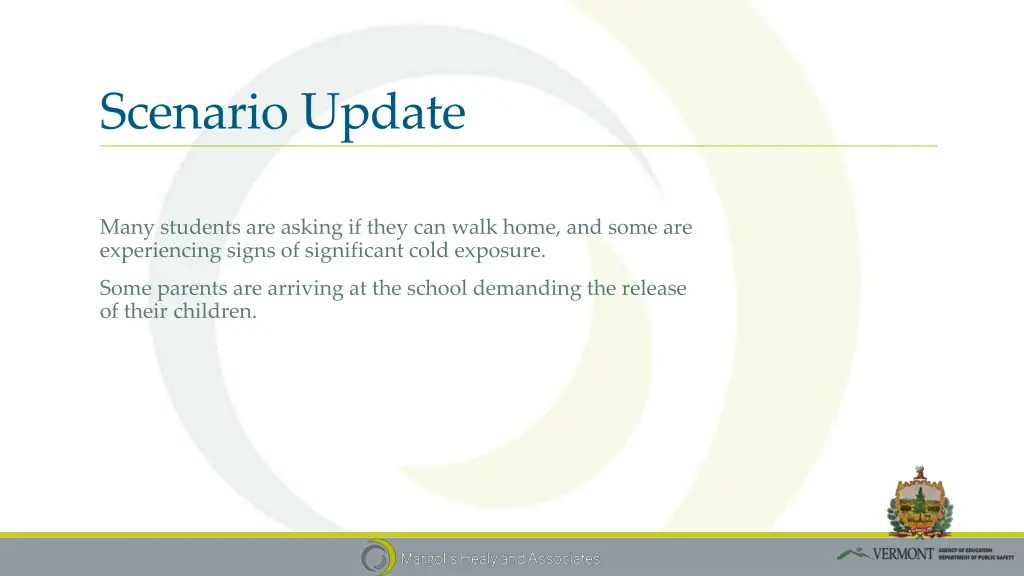 scenario update