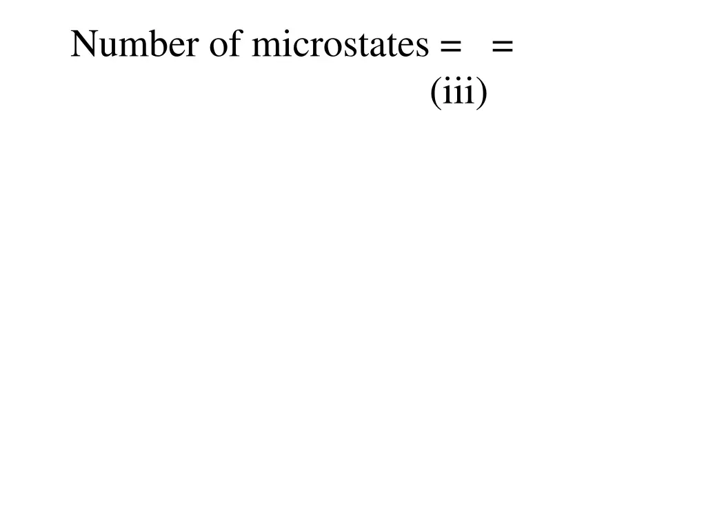 number of microstates