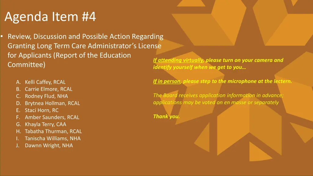 agenda item 4