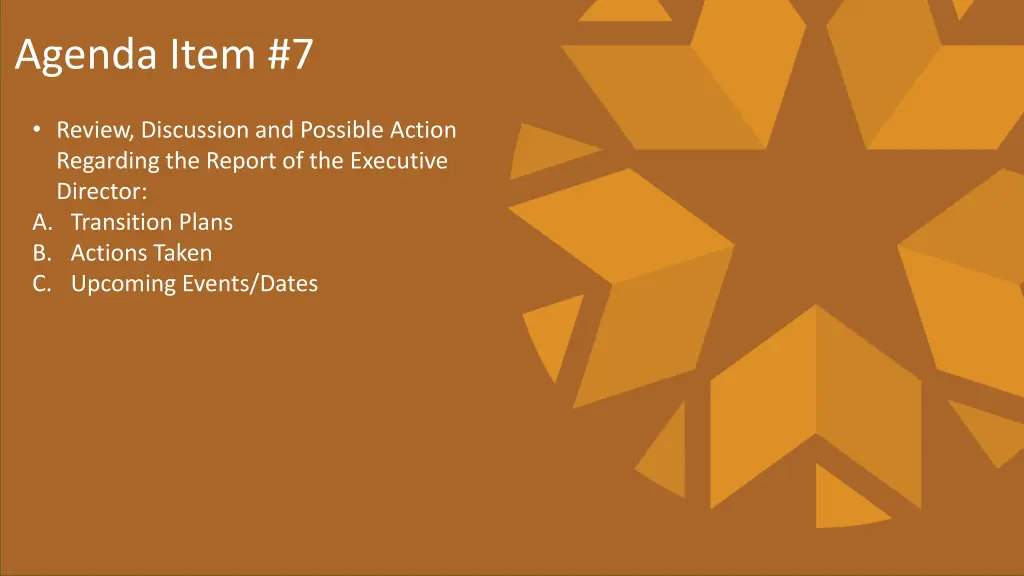 agenda item 7