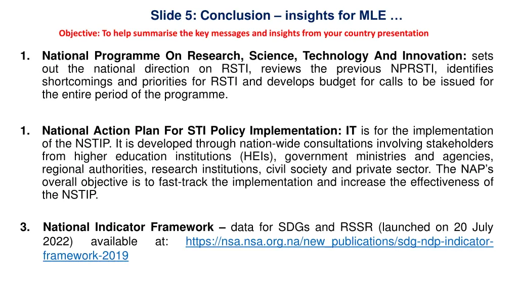 slide 5 conclusion insights for mle