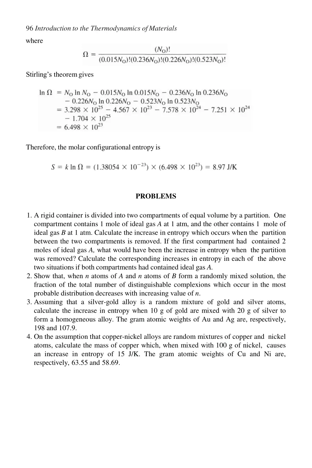 96 introduction to the thermodynamics ofmaterials