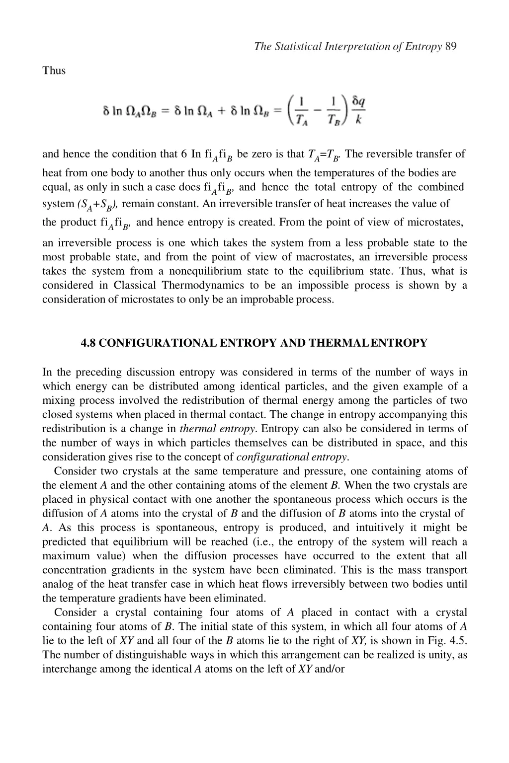 the statistical interpretation of entropy 89