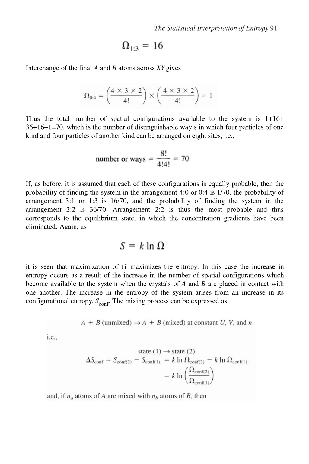 the statistical interpretation of entropy 91