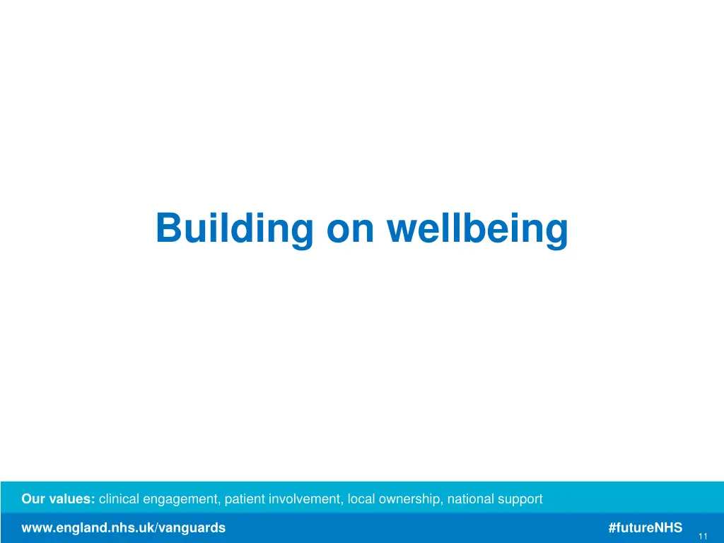 building on wellbeing