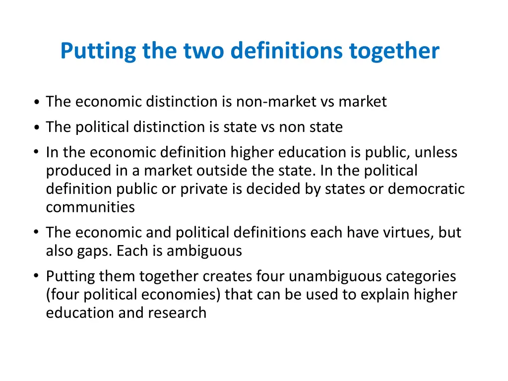 putting the two definitions together