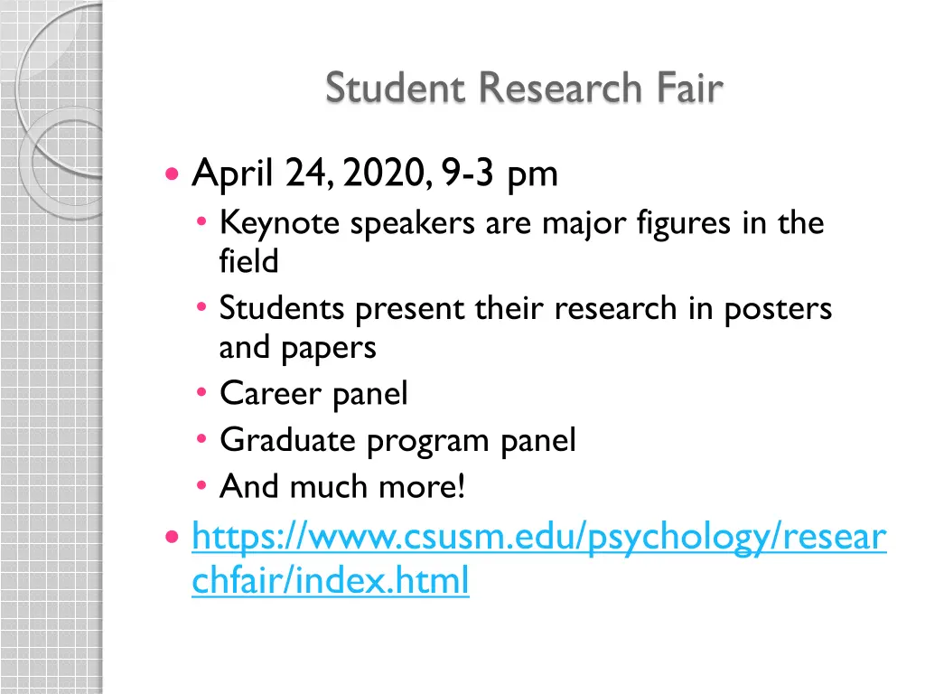 student research fair
