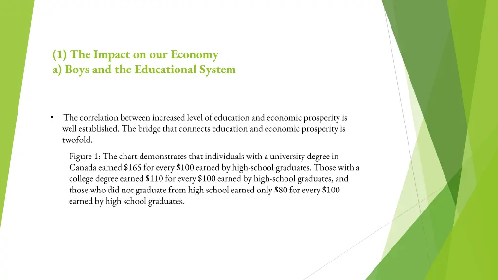 1 the impact on our economy a boys