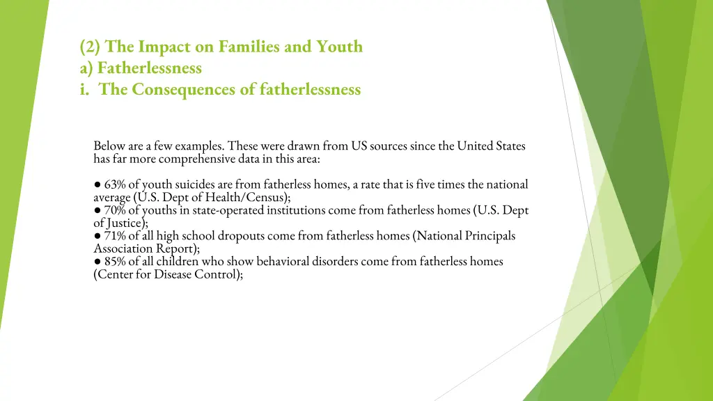 2 the impact on families and youth 1