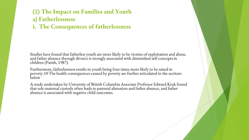 2 the impact on families and youth 2