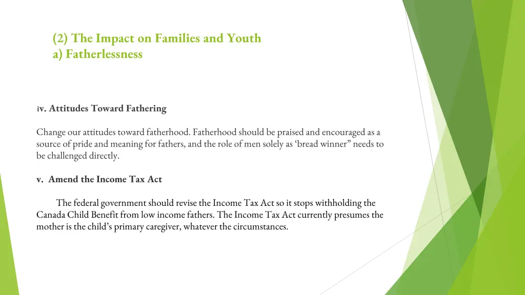 2 the impact on families and youth 7