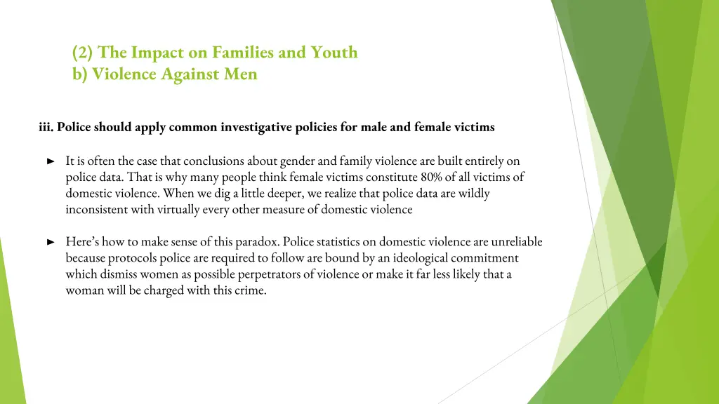 2 the impact on families and youth b violence 11