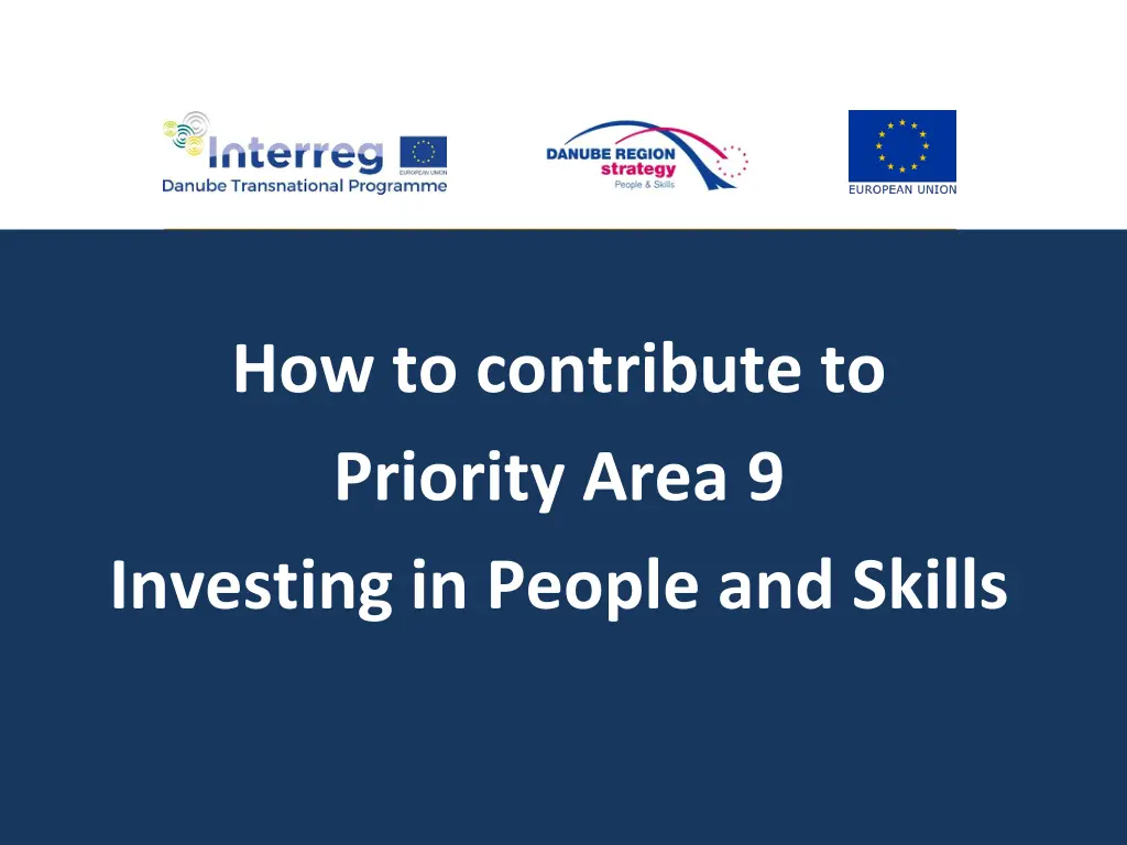 how to contribute to priority area 9 investing
