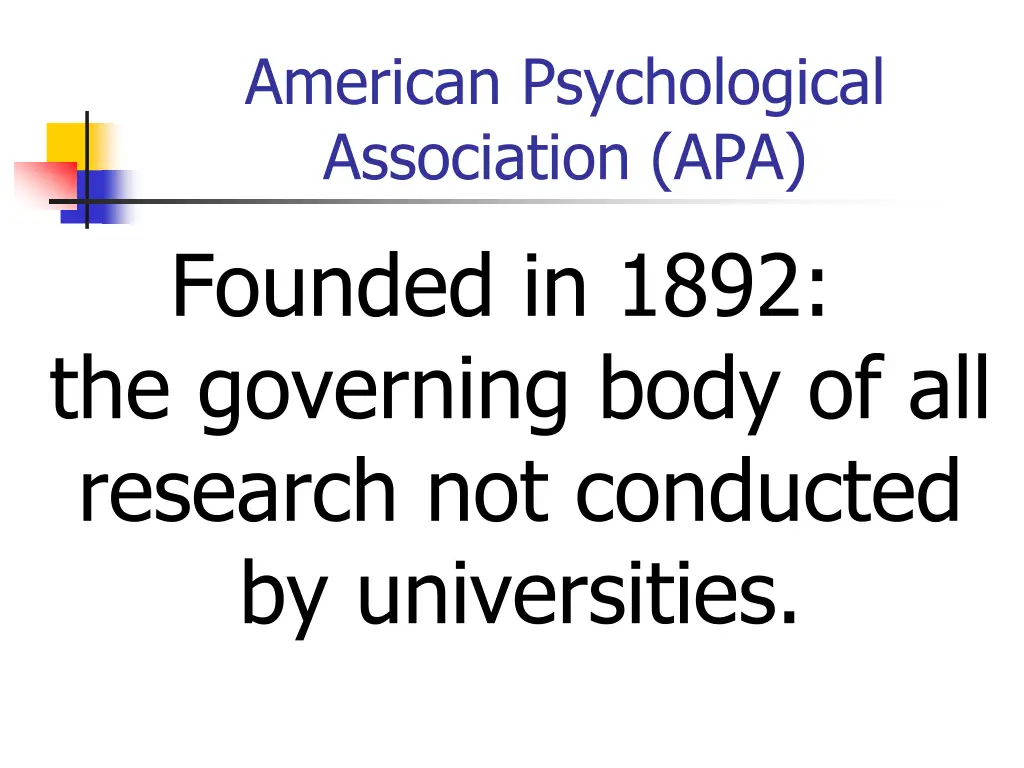 american psychological association apa founded