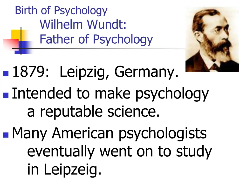 birth of psychology wilhelm wundt father