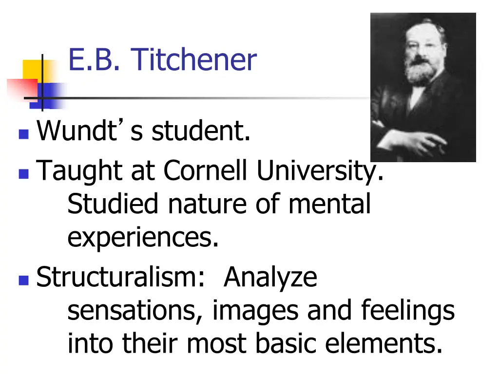 e b titchener