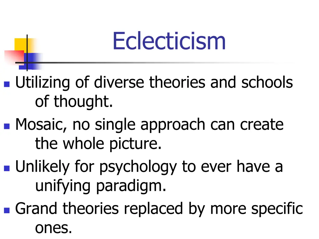 eclecticism