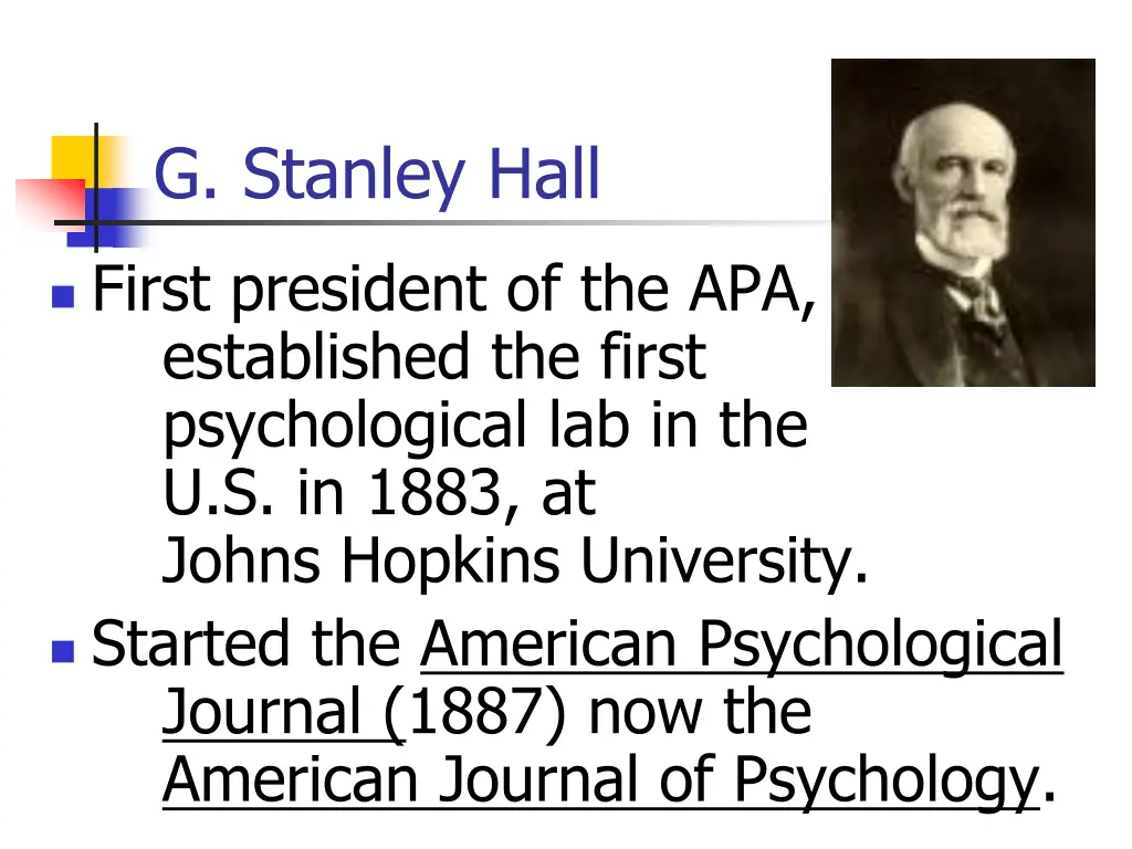 g stanley hall