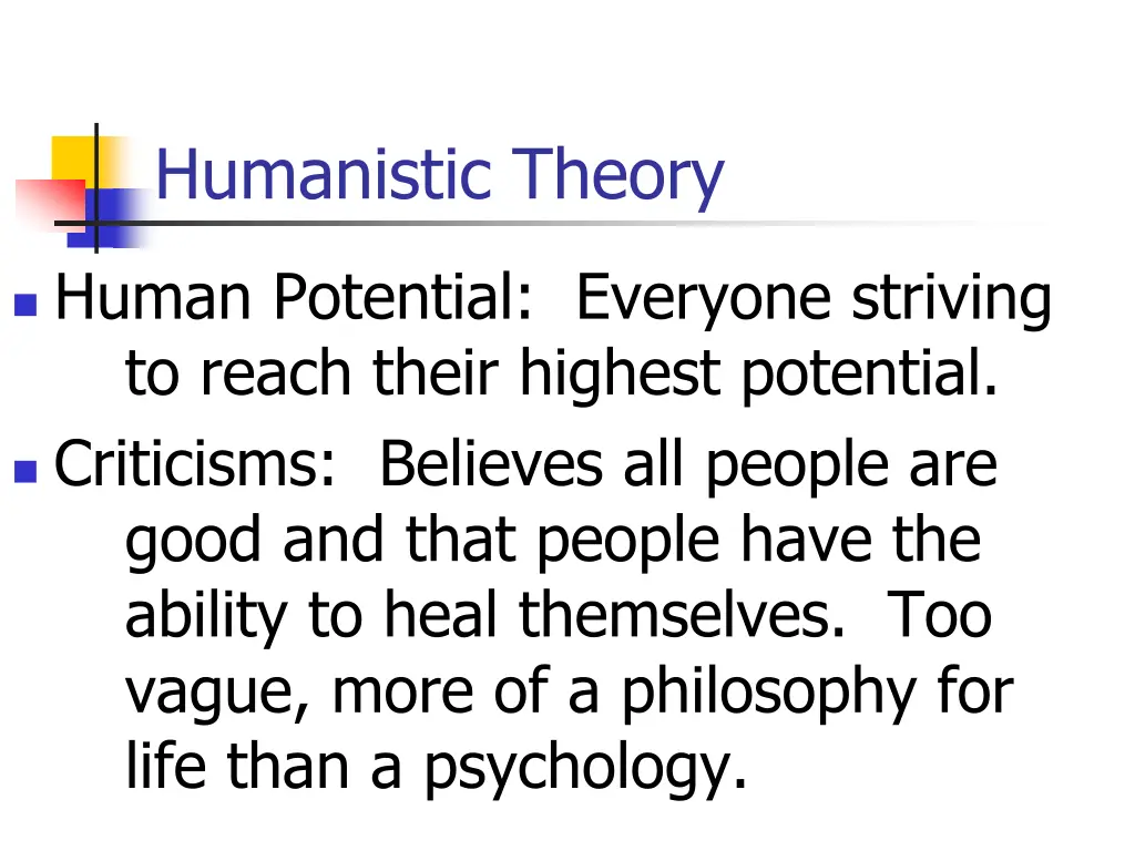 humanistic theory 2