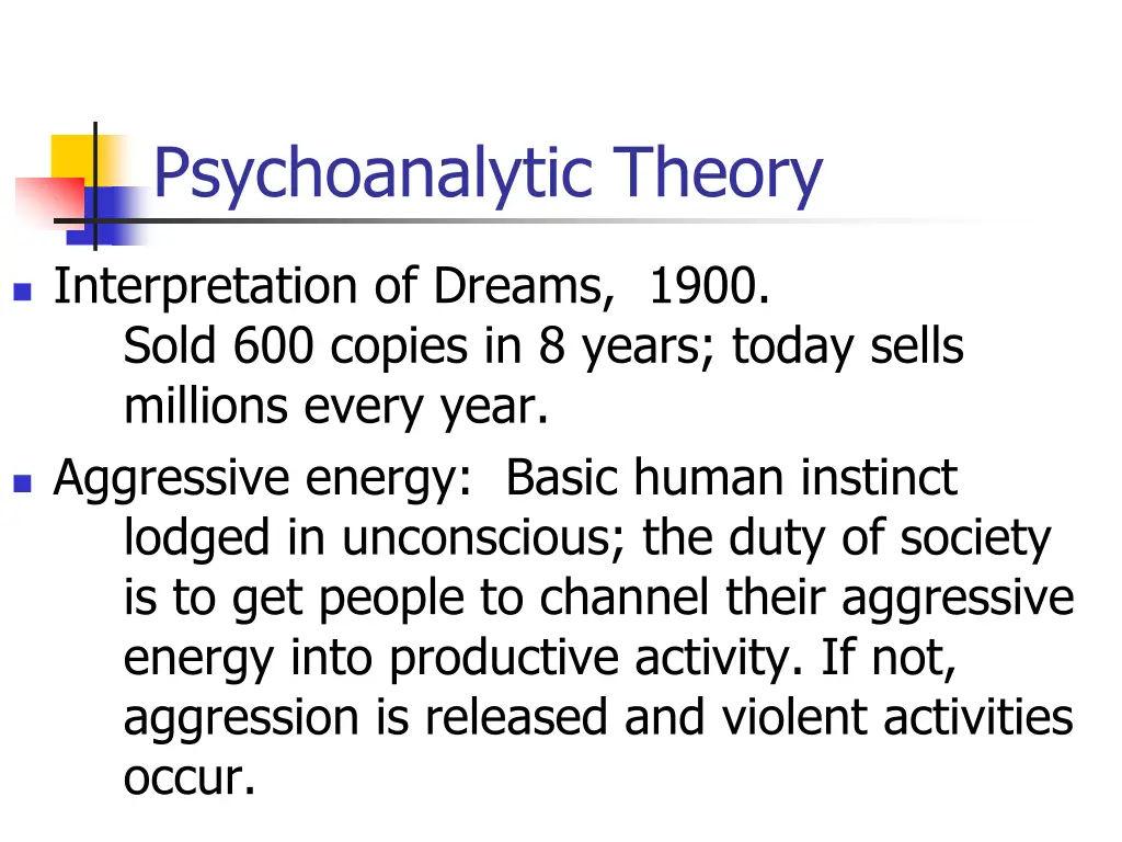 psychoanalytic theory 2