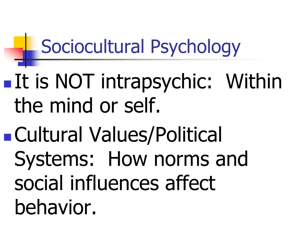 sociocultural psychology 1