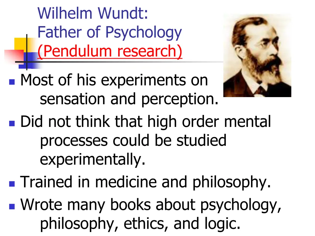 wilhelm wundt father of psychology pendulum