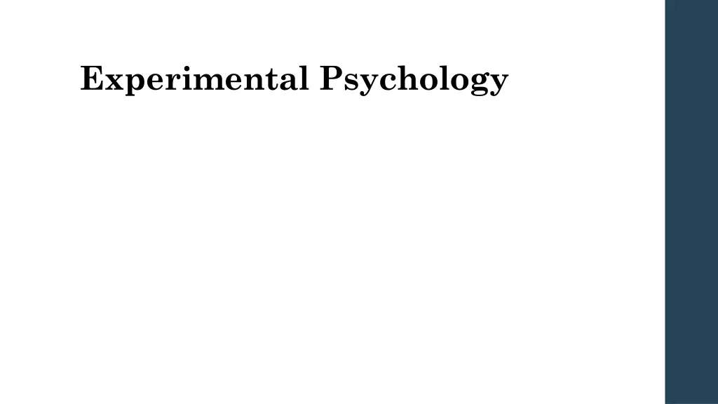 experimental psychology