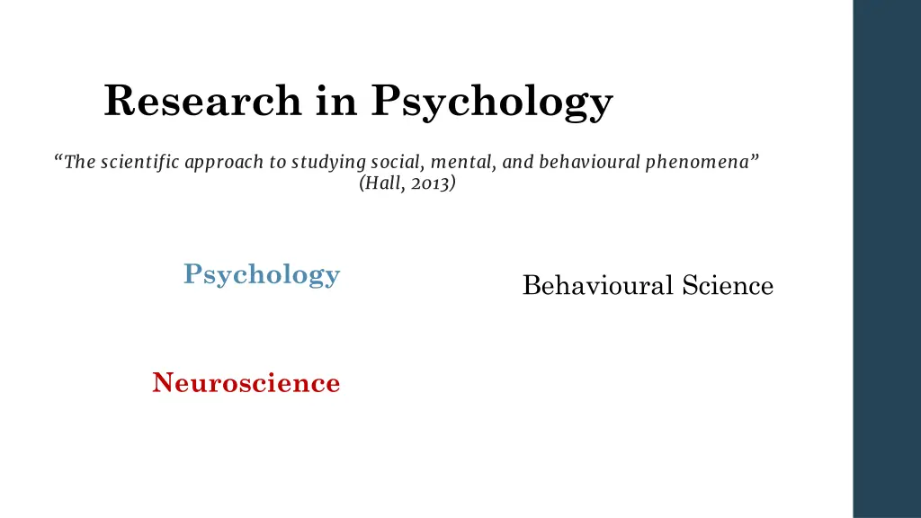 research in psychology 1