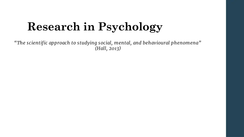 research in psychology