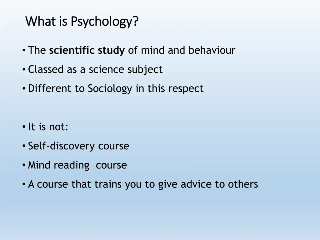 what is psychology what is psychology