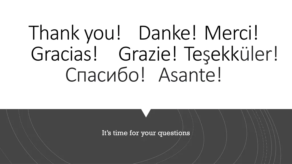thank you danke merci gracias grazie