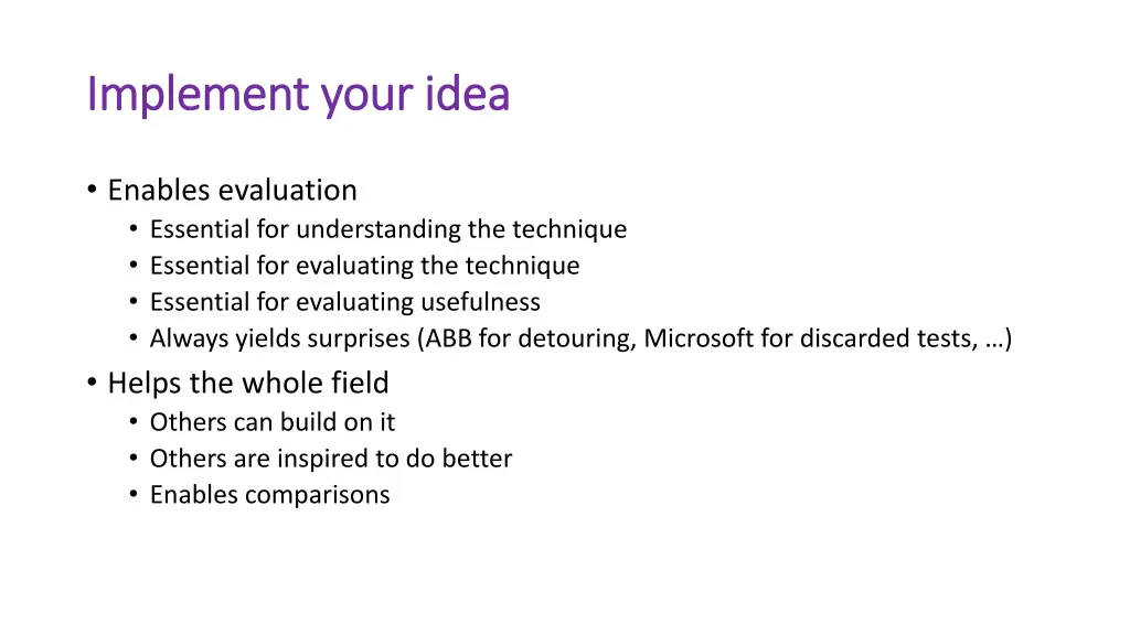 implement your idea implement your idea