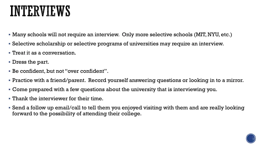 interviews