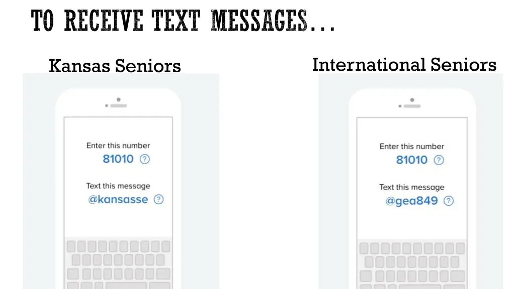 to receive text messages