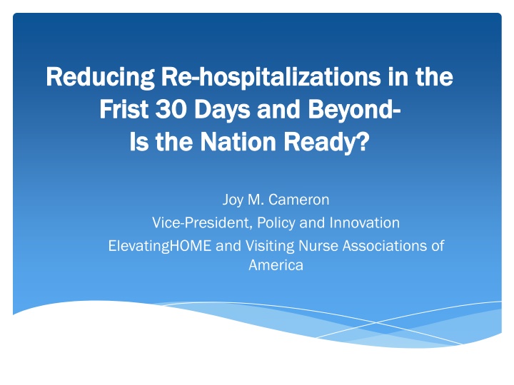 reducing re reducing re hospitalizations