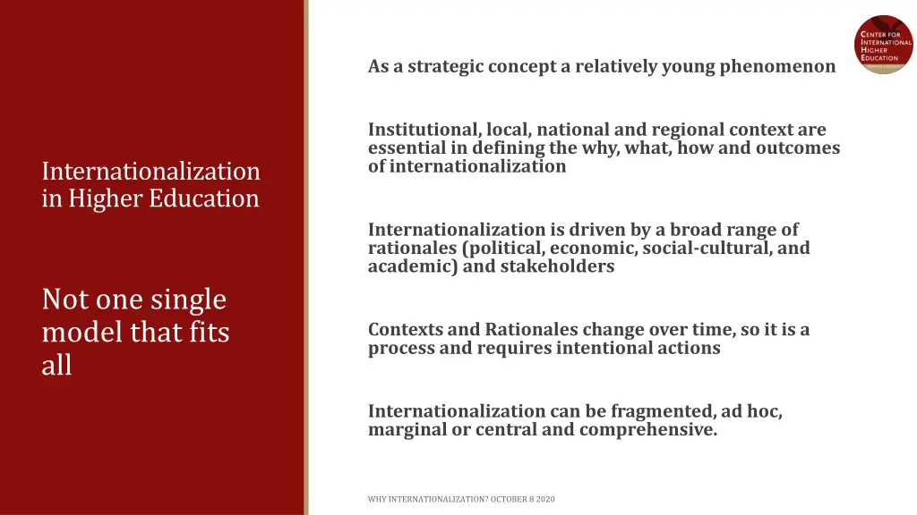 as a strategic concept a relatively young