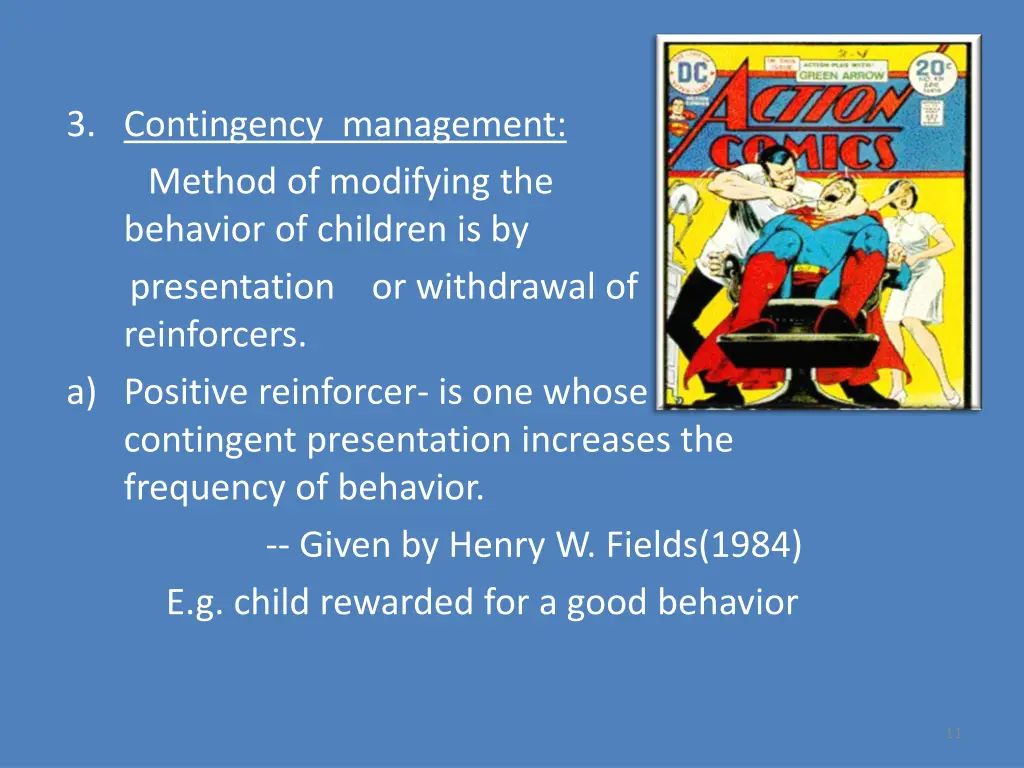 3 contingency management method of modifying