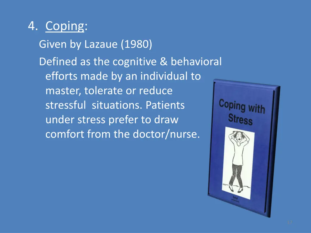 4 coping given by lazaue 1980 defined