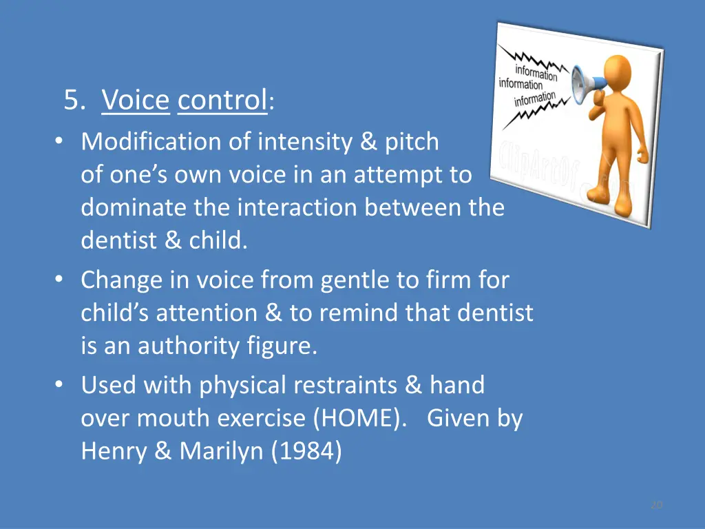 5 voice control modification of intensity pitch