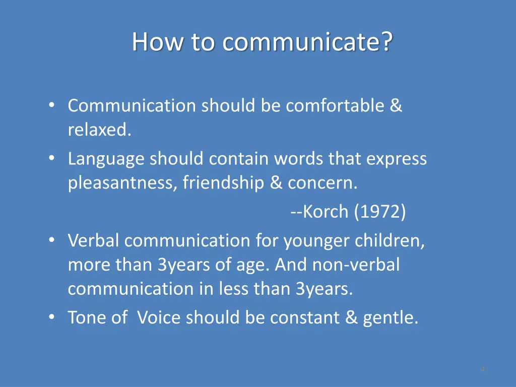 how to communicate