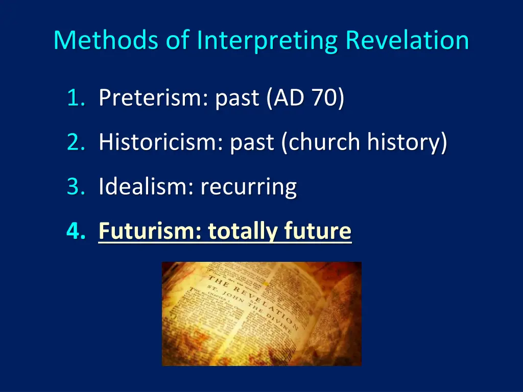 methods of interpreting revelation