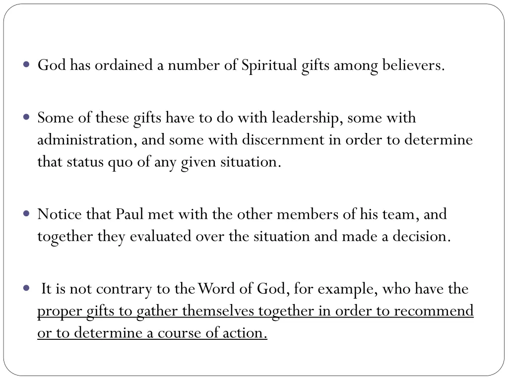 god has ordained a number of spiritual gifts
