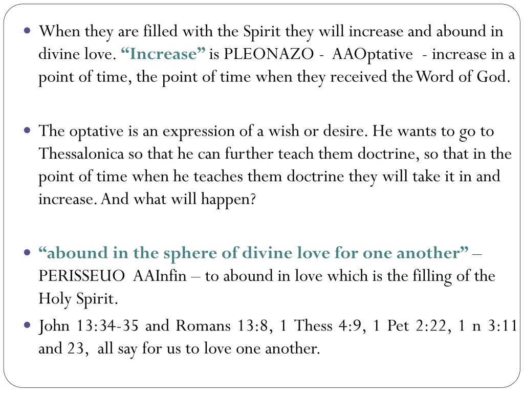 when they are filled with the spirit they will