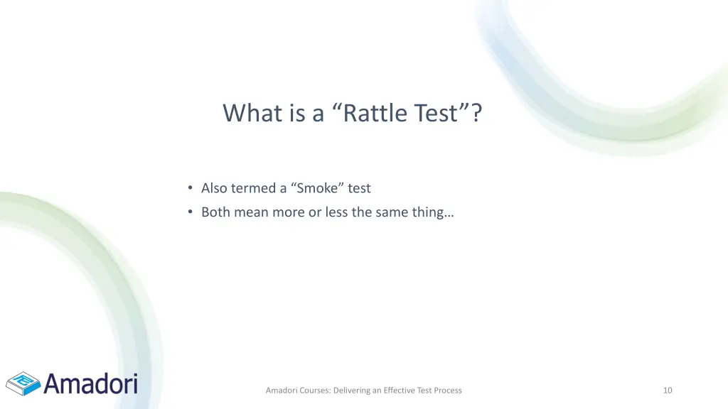 what is a rattle test