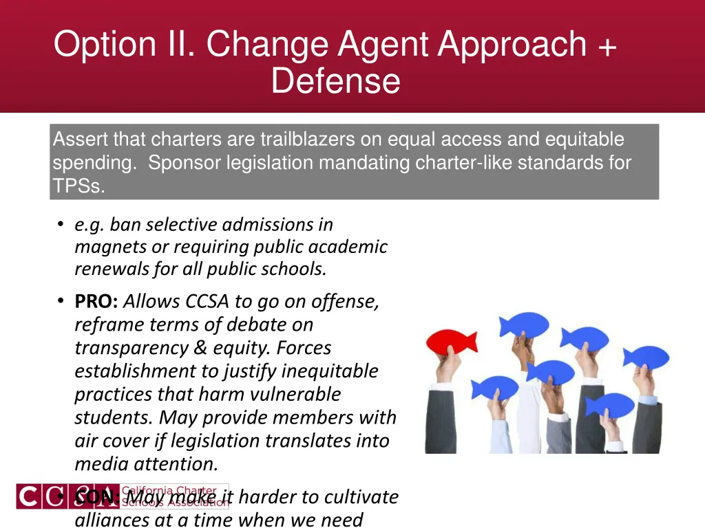 option ii change agent approach defense