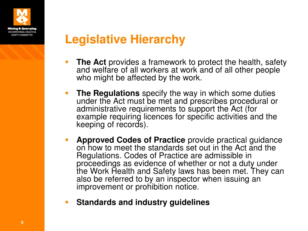 legislative hierarchy