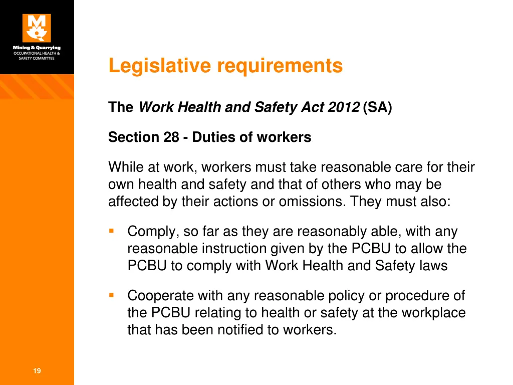 legislative requirements 2