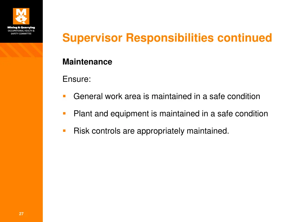 supervisor responsibilities continued 1