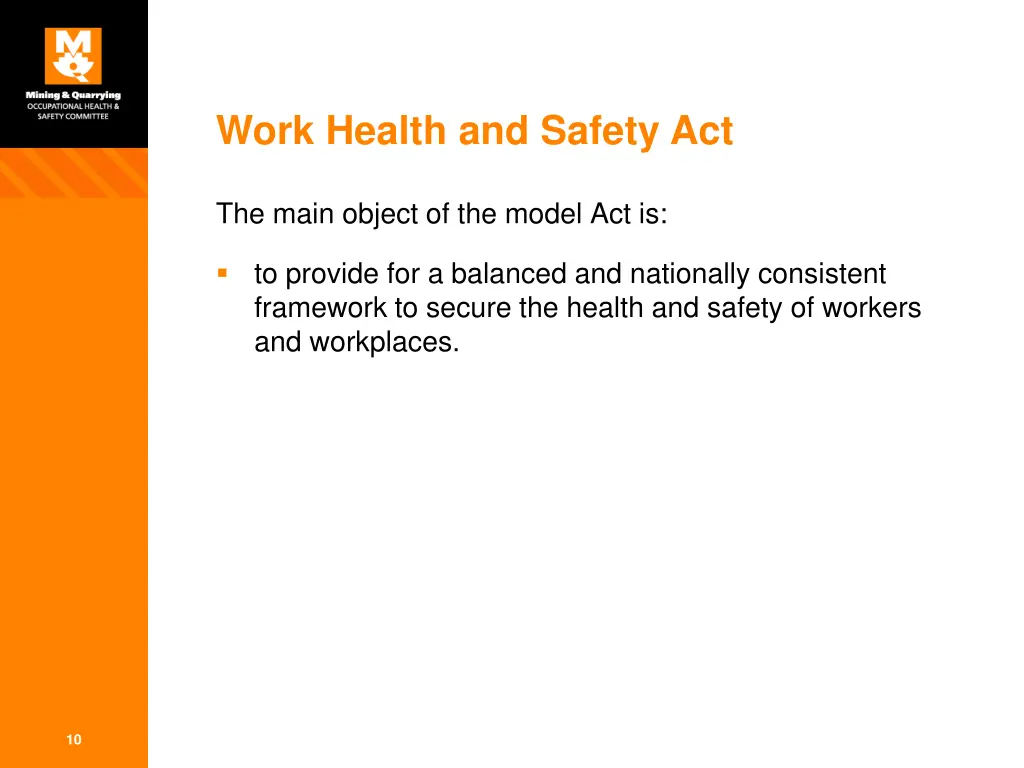 work health and safety act
